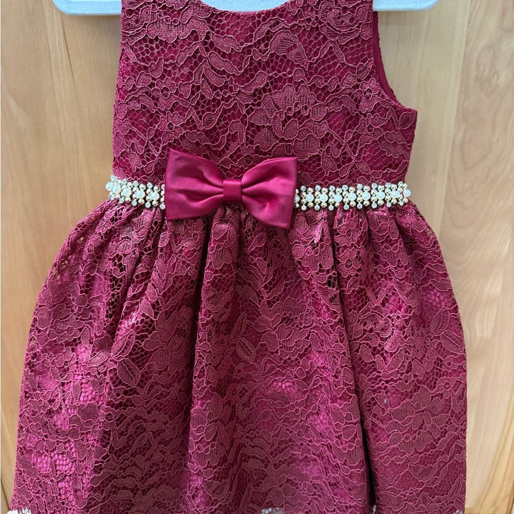 American Princess Red Fit and Flare Sleeveless Dress Christmas dress